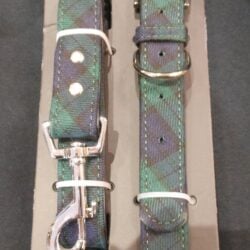 Pets-dog-lead-black-watch-large Pets - Tartan Dog Collar and Lead Set Large Black Watch