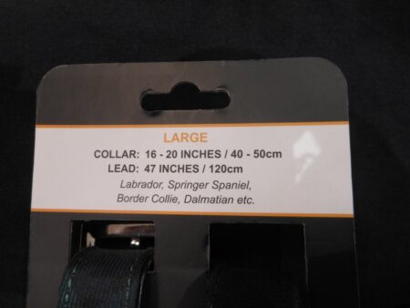 Pets - Tartan Dog Collar and Lead Set Large Black Watch