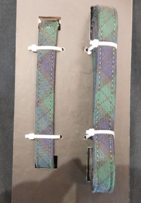 Pets - Tartan Dog Collar and Lead Set Small Black Watch