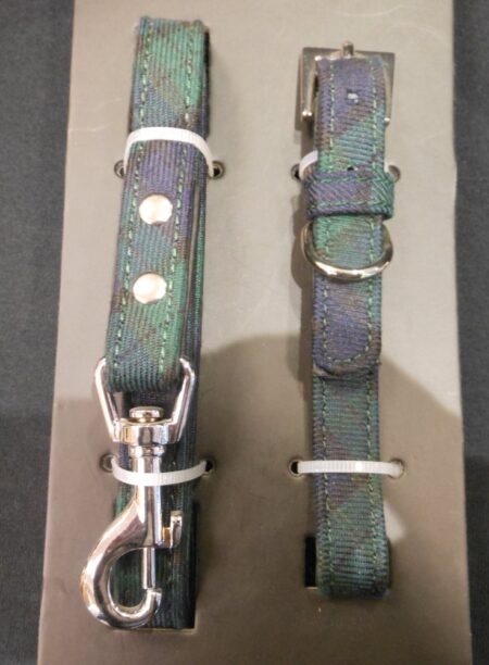Pets - Tartan Dog Collar and Lead Set Small Black Watch