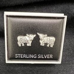 SIlver-earrings-h-cow Sterling Silver Earrings - Highland Cow