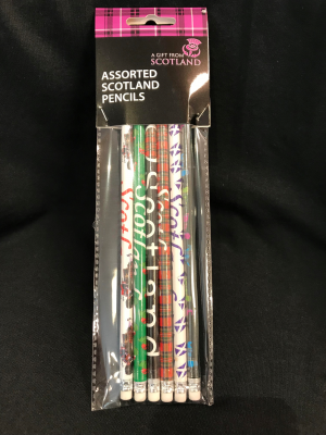 Pencils - Six Pack Assorted Scotland