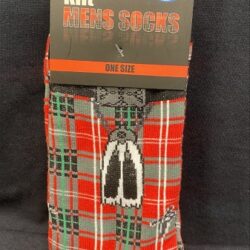 Socks - Fun Kilt Design Red