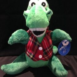 Soft Toy Loch Ness Monster - Smiling Nessie in Waistcoat