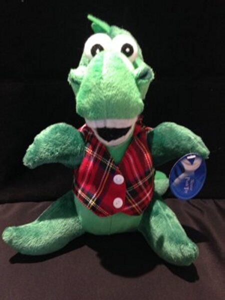 Soft Toy Loch Ness Monster - Smiling Nessie in Waistcoat