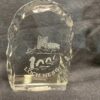 Burns Crystal - Glass Standing Stone Scotland Shield