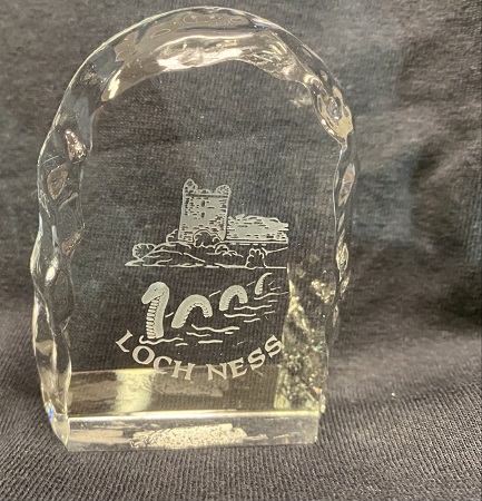 Burns Crystal - Glass Standing Stone Scotland Shield