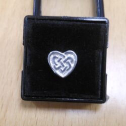 Charm - Celtic Bead Heart Sterling Silver
