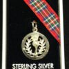 Charm - Sterling Silver Thistle Round