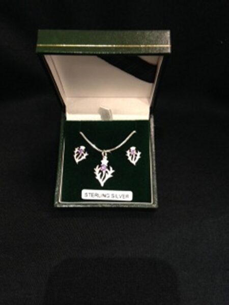 Sterling Silver - Pendant and Earring Loch Ness Monster Set