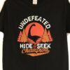 Adult T-Shirt Nessie Hide and Seek (Black)