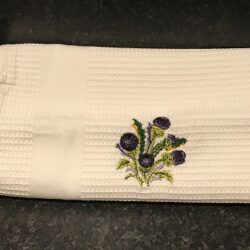 Kitchen - Tea Towel Waffle Thistle Design