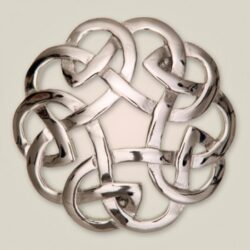 art-pewter-code-157 Art Pewter - Celtic Brooch Eternal Interlace (code 157 )