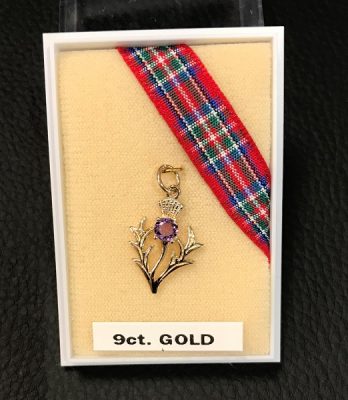 Charm - 9ct Gold Thistle
