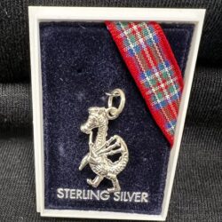 Charm - Sterling Silver Nessie Bagpiper