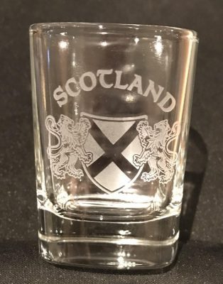 Burns Crystal - Dram/Shot Glass Scotland