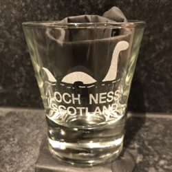 Glass - Engraved Dram Shot Glass Loch Ness Monster
