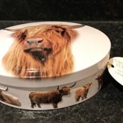 Vanilla Fudge Oval Tin - Highland Cow