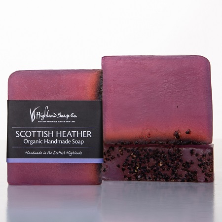 Highland Soap Co. Organic Handmade Soap Scottish Heather 150g