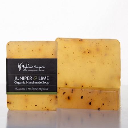 Highland Soap Co. Organic Handmade Soap Juniper and Lime 150g