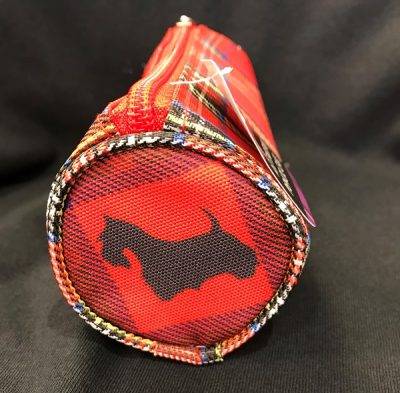 Pencil Case - Red Tartan with Scottie Dog