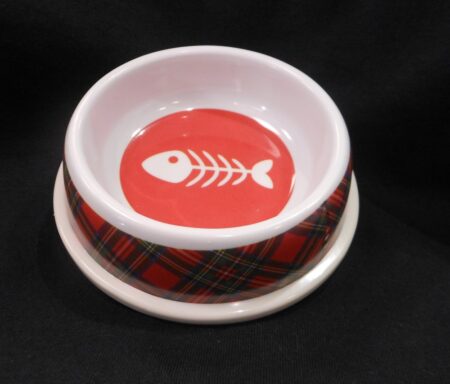 Pets - Tartan Cat Bowl