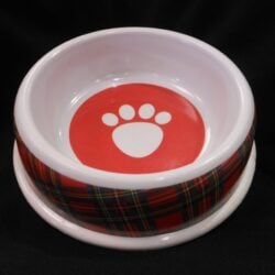 pet-dog-bowl Pets - Tartan Dog Bowl