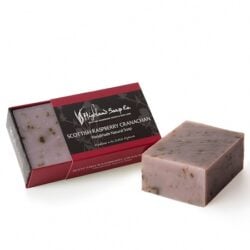 raspberrycranachan-soap Highland Soap Co. Handmade Natural Soap Scottish Raspberry Cranachan 190g