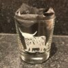 Glass - Engraved Whisky Glass HIghland Cow