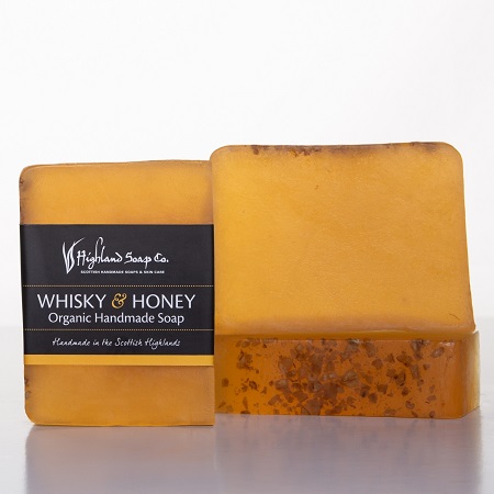 Highland Soap Co. Organic Handmade Soap Whisky and Honey 150g
