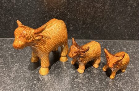 Highland Cow Gold - Art AluminArk Collection