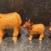 Highland Cow Gold - Art AluminArk Collection
