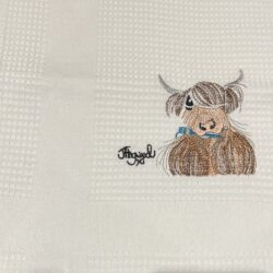 Kitchen - Tea Towel Waffle Highland Cow Design