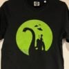 Adult T-Shirt Loch Ness Monster Big Foot and Alien