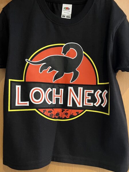 Child T-Shirt - Jurassic Loch Ness Black