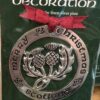 Christmas dec - Silver plated Scottish Thistle Christmas Decoration Silver Plated - Scottish Thistle