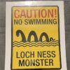 Sticker - Caution No Swimming Loch Ness Monster