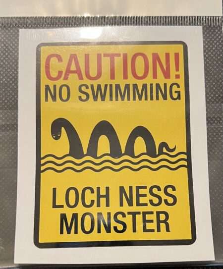Sticker - Caution No Swimming Loch Ness Monster