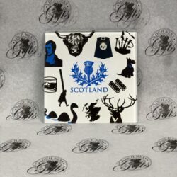Coaster - Glass Scotland Images Coaster - Glass Coaster Scotland Icons