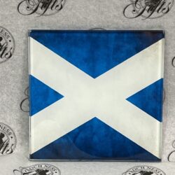 Coaster - Glass saltire Coaster - Glass Coaster Saltire