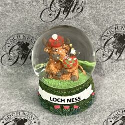 Snow globe - highland cow loch ness 1 Snow Globe - Highland Cow Loch Ness