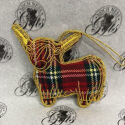 Christmas Decoration - Tartan Highland Cow