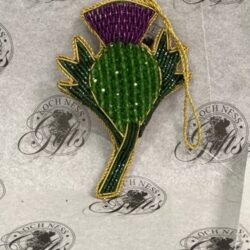 Christmas Decoration - Sparkly Scottish Thistle