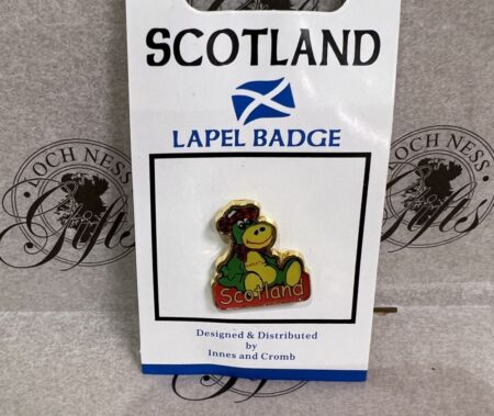 Lapel Pin Badge - Nessie Sitting Scotland