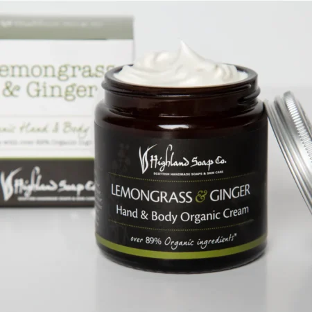 Highland Soap Co. Hand and Body Organic Cream Lemongrass and Ginger