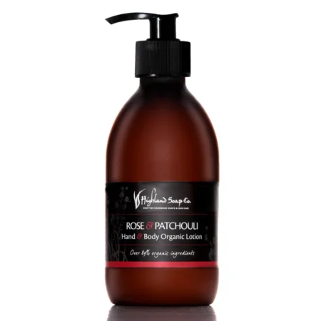 Highland Soap Co. Hand and Body Organic Lotion Rose and Patchouli