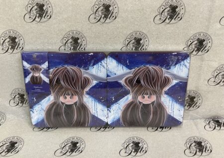 Coaster - Pack of Six Coasters Highland Cow Highlander
