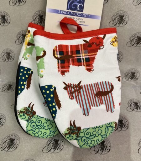 Kitchen - Micro Mitt Highland Cows Fun Patterns