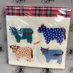 Napkins - Highland Cows Pattern
