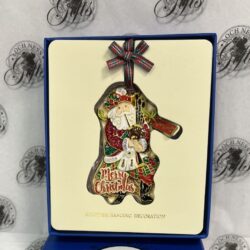 Xmas Dec- Boxed Santa with Bagpipes Christmas Decoration - Boxed Santa with Bagpipes
